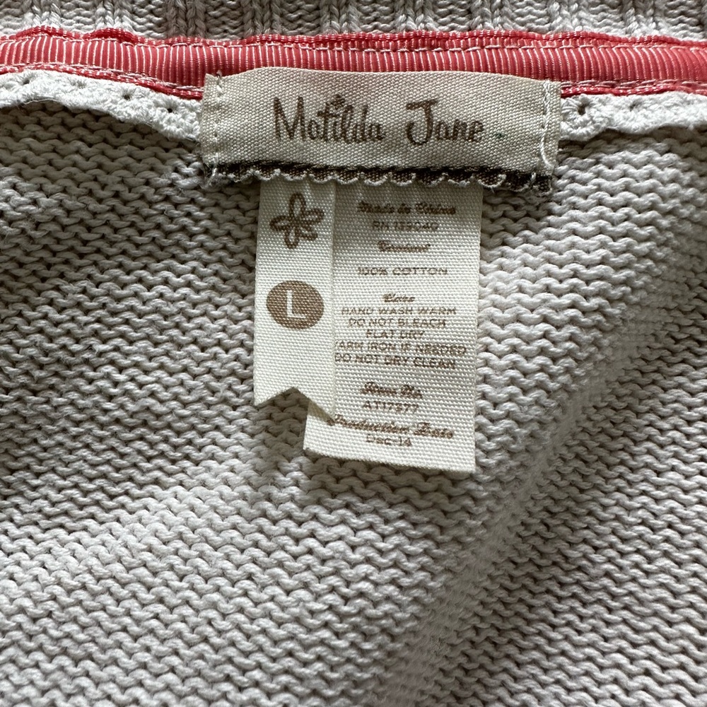Matilda Jane Just Warming Up Sweater Size L - Picture 2 of 4